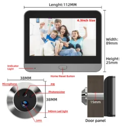 Kamstore.com.ua Ширококутне міні-цифрове вічко REHENTINT RH-PD10A (5)