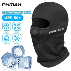 Балаклава, мотоциклетная маска PHMAX защита от ветра и тепла, дышащая полнолицевая, шапка-шарф, капюшон мото-байкерская Black (PW-DPMZ-4301)
