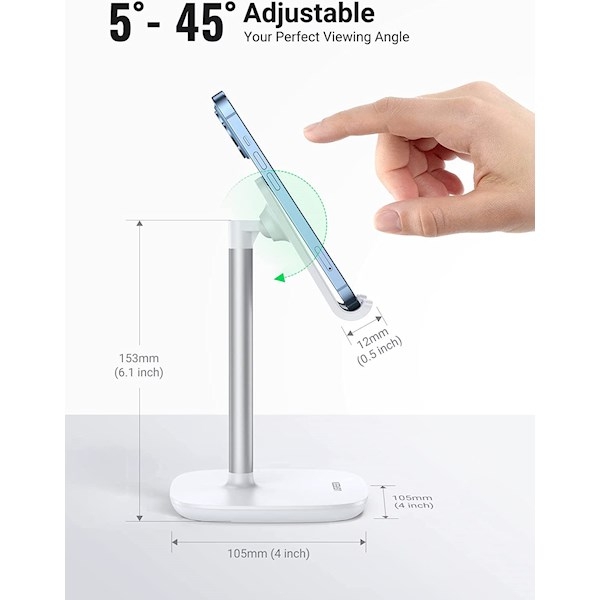 მობილურის_დამჭერი_UGREEN_LP177_60343_Adjustable_Desktop_Cell_Phone_Stand_White_3 მობილურის_დამჭერი_UGREEN_LP177_60343_Adjustable_Desktop_Cell_Phone_Stand_White_3