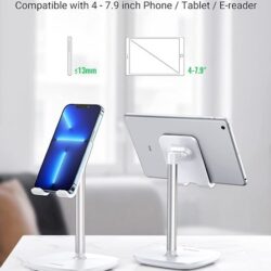 მობილურის_დამჭერი_UGREEN_LP177_60343_Adjustable_Desktop_Cell_Phone_Stand_White_4 მობილურის_დამჭერი_UGREEN_LP177_60343_Adjustable_Desktop_Cell_Phone_Stand_White_4
