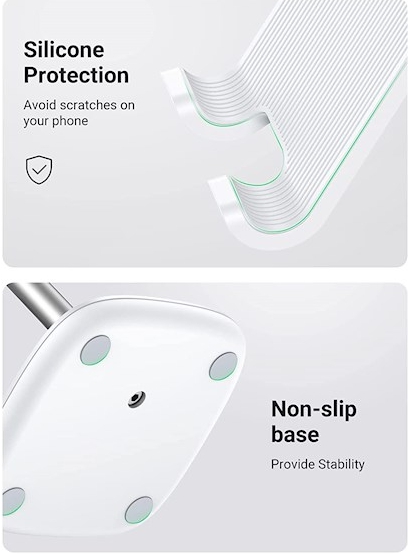 მობილურის_დამჭერი_UGREEN_LP177_60343_Adjustable_Desktop_Cell_Phone_Stand_White_5 მობილურის_დამჭერი_UGREEN_LP177_60343_Adjustable_Desktop_Cell_Phone_Stand_White_5