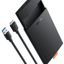 Внешний карман UGREEN CM237 HDD SSD 2.5" SATA III to USB 3.0 до 6Tb 5Gbps с кабелем Black (60353)