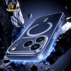 Защитный чехол UGREEN CA240 для iPhone 17 Pro, магнитный, совместимый с MagSafe Magflow, ударопрочный защитный чехол, защита от падений Transparent (85936)